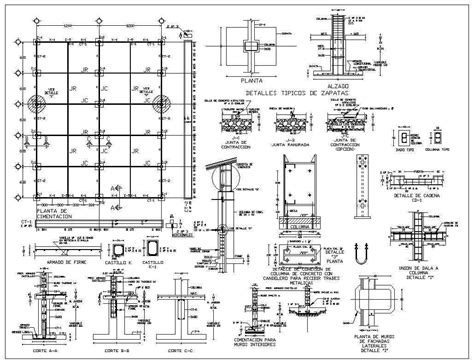 Foundation Details V1 Free Autocad Blocks And Drawings Download Center