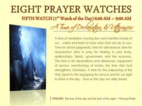 Eight Prayer Watches