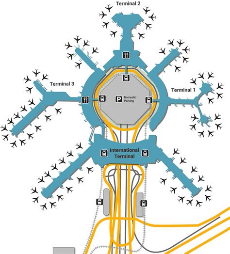 Sfo Terminal Map San Francisco Airport Terminal Map C
