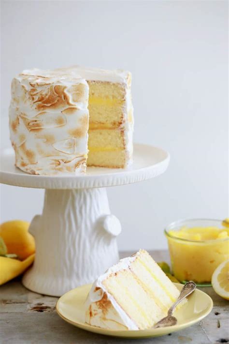 Lemon Meringue Cake Gemmas Bigger Bolder Baking