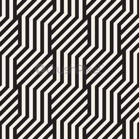 Vector Seamless Geometric Pattern Modern Interlaced Lines Abstract