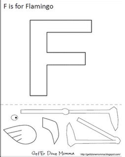 F Is For Flamingo Preschool Letter Crafts Letter A Crafts Alphabet