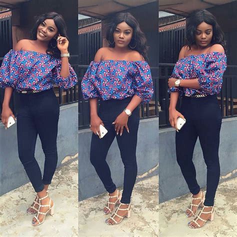 30 Stylish And Trendy Ankara Tops To Wear With Jeans - AfroCosmopolitan