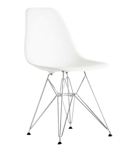 Free shipping on selected items. Eames DSR Chair White with Chrome Base - Dining Chairs ...