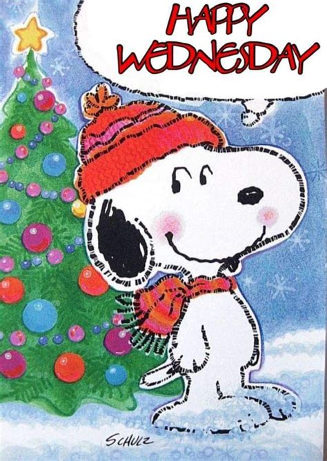 Happy Wednesday Snoopy Christmas Cards Snoopy Christmas Snoopy