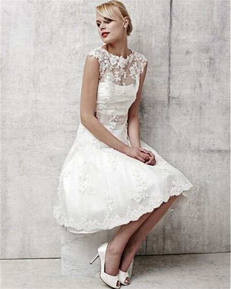 Whatever you're shopping for, we've got it. Vintage White Lace Bridal Dresses Short Wedding Dress 2015 ...