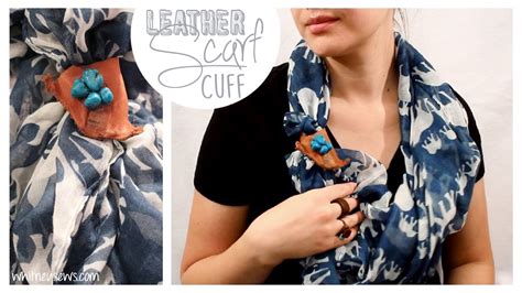 Rustic Leather Scarf Cuff How To Installing A Metal Snap Whitney