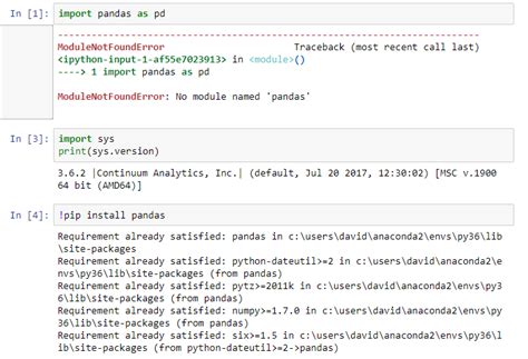 Import sys show version package. pandas - Anaconda prompt: running python in prompt vs ...