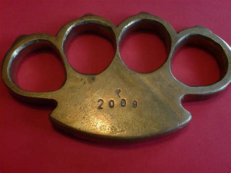 weaponcollector s knuckle duster and weapon blog home made solid brass knuckles