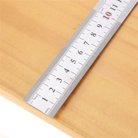 Woodworking Drillpro 28mm Width Stainless Steel Straight Ruler 50