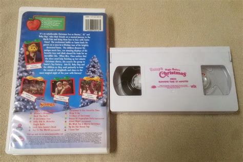 Barney The Night Before Christmas Vhs Video Tape Actimates Lyrick 1999
