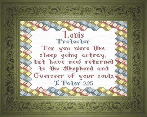 Name Blessings Louis Personalized Names With Meanings And Bible Verses