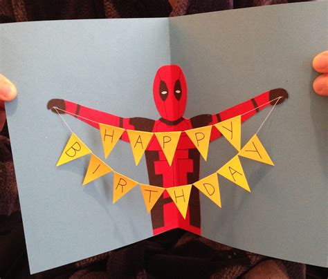Always Arty Deadpool Birthday Card