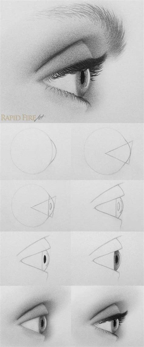 Tutorial How To Draw An Eye From The Side By Deann Art Drawings