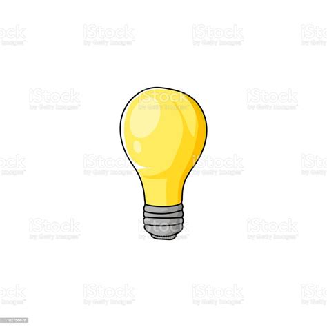 Hand Drawn Light Bulb Vector Icon Stock Illustration Download Image