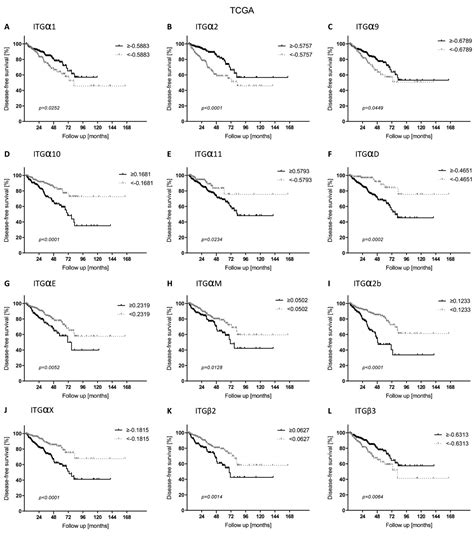 Figure 6. | Integrin Expression in Localized Prostate Cancer: A TCGA