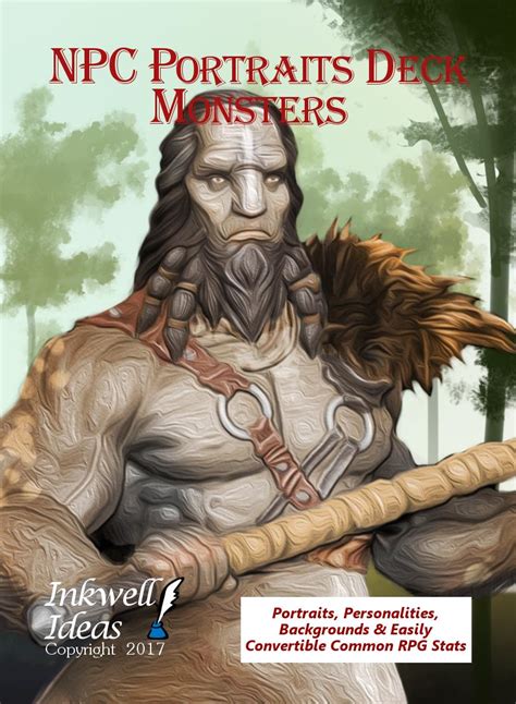 npc portraits deck monsters released inkwell ideas