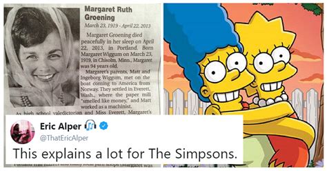 The Obituary Of Matt Groenings Mum Explains A Lot About The Simpsons The Poke