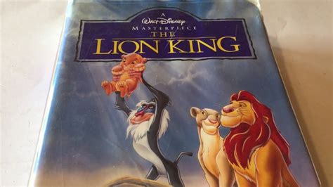 The Lion King Vhs Tape Walt Disneys Masterpiece Collection Porn Sex