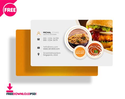 30 Delicate Restaurant Business Card Templates Decolore Regarding