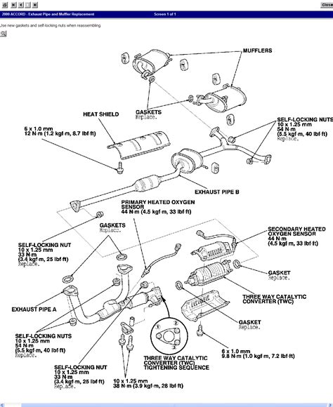 Diagram Honda Accord Exhaust System