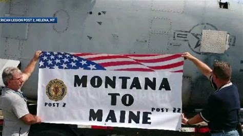 Vietnam War Era Plane En Route To Maine From Montana