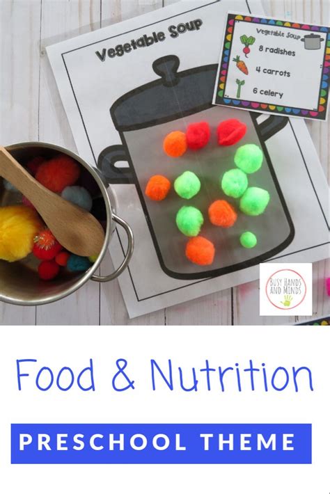 Food And Nutrition Preschool Theme Math Literacy And Writing Centers