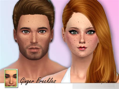 The Sims Resource Ginger Freckles