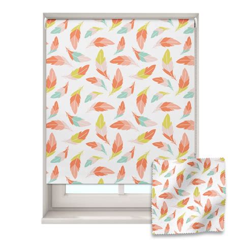 Tropical Feathers Roller Blind Childrens Roller Blinds