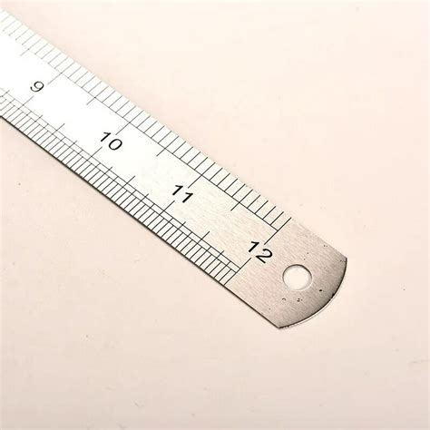 1 Pc Stainless Steel Metal Ruler Metric Rule Precision Double Sided