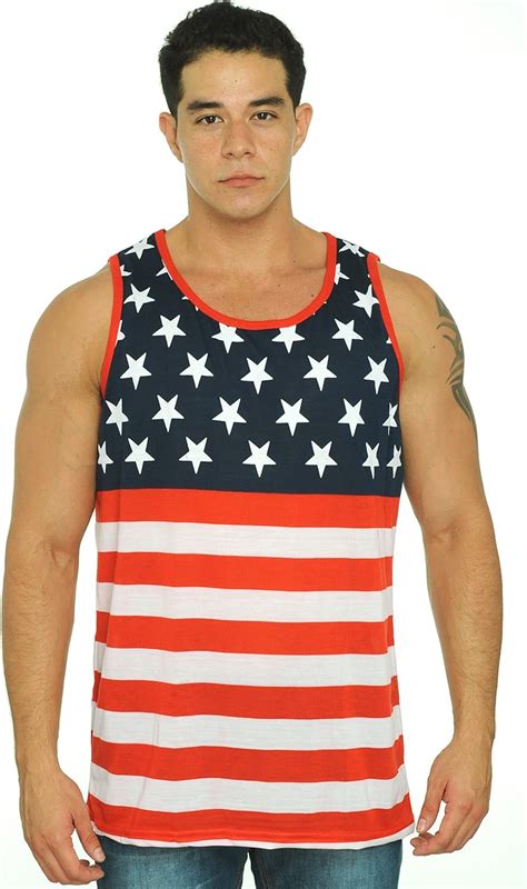 Mens American Flag Tank Top Box2despanol