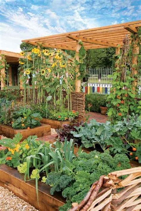 01 Awesome Backyard Vegetable Garden Design Ideas Garden Design