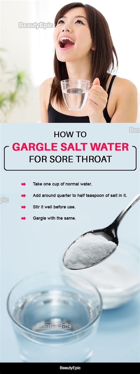 How To Gargle Salt Water For Sore Throat Gargle Salt Water Sore Throat Soreness