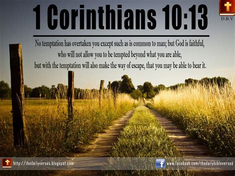 Daily Bible Verses 1 Corinthians 1013