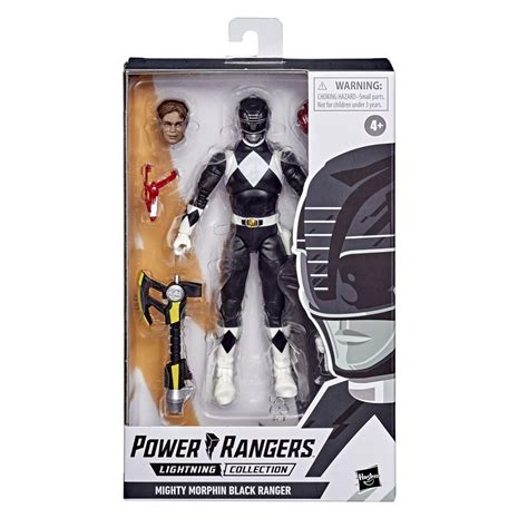 power rangers lightning collection mighty morphin black ranger 6 inch premium collectible action