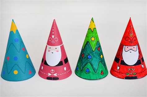 Paper Cone Christmas Decorations Free Printable Picklebums