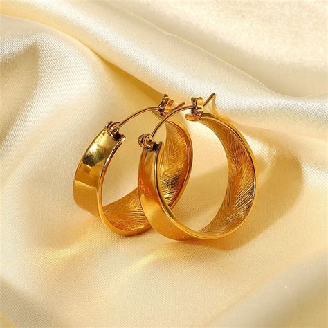T These Gold Flat Hoop Earrings To Her Or Yourself They Are For The Minimalist Who Wants To