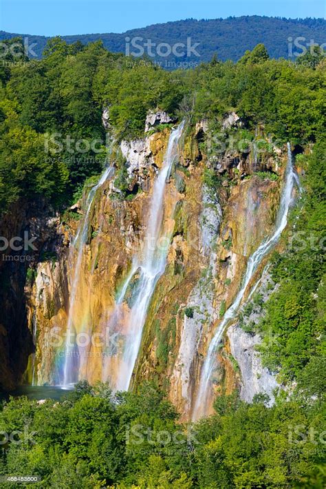 Waterfalls In Plitvice Lakes National Park Croatia Stock Photo