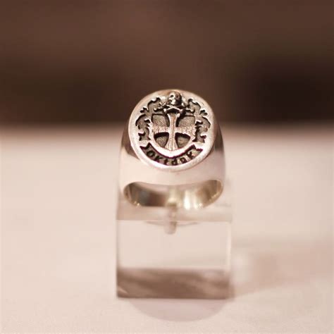 Custom Masonic Ring Knight Templar Seal Ring Silver And Gold