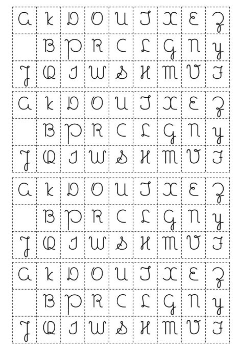 Alfabeto MÓvel 4 Tipos De Letras Para Imprimir Criar Recriar Ensinar
