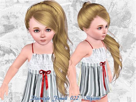 The Sims Resource Skysims Hair 022 Toddler