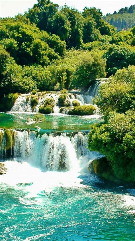 Waterfall Krka National Park Croatia Wallpapers Wallpaper Cave