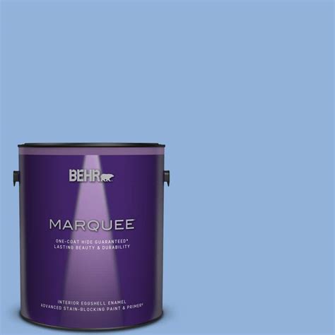 Behr Marquee 1 Gal 580b 5 Cornflower Blue Eggshell Enamel Interior