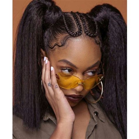 30 Braided Pigtails Black Hair Fashion Style