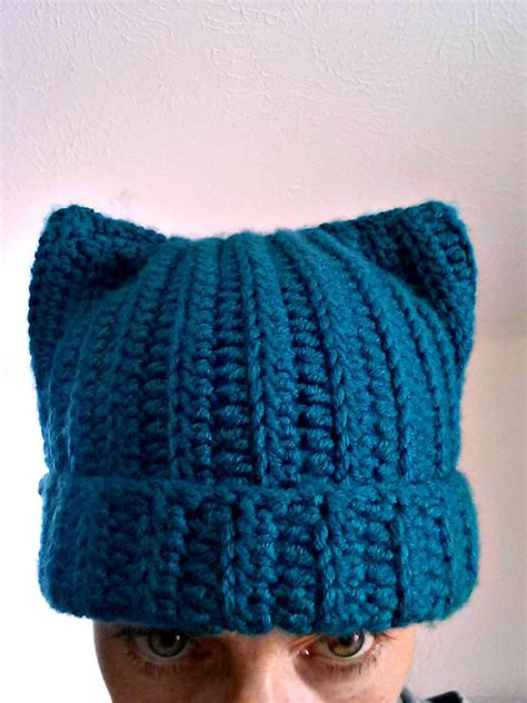 Pussycat Hat Crochet Cat Hat Cat Ear Beanie Womens Etsy