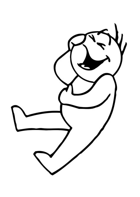 Está llena de dibujos animados para niños. Dibujo para colorear Reir - Dibujos Para Imprimir Gratis