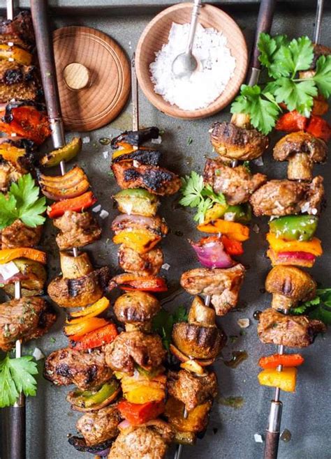 Oil the hot grill pan, then place the skewers on the grill. Grilled Kebab Recipes - delicious, quick and easy picnic ...