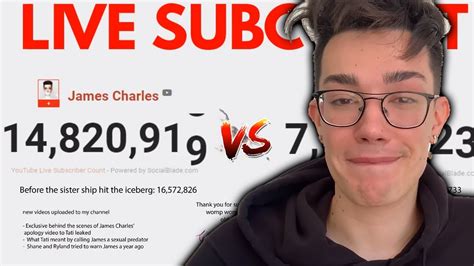 Watching The James Charles Vs Tati Westbrook Live Sub Count Is Weird
