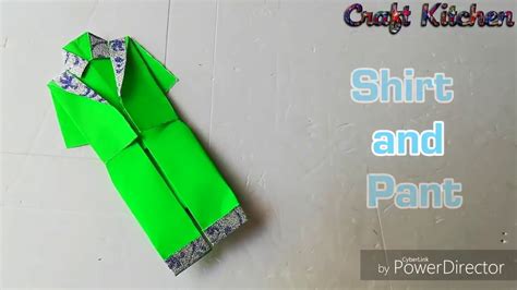 Paper Folding Art Origami How To Make Shirt And Pants Youtube