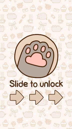 Slide To Unlock Pusheen Wallpapers Pusheen Cat Iphone Wallpaper